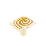 Crystal Royal Ivory Gold Patina Knob – 30mm - Image 2