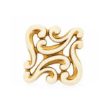 Vintage Royal Gold Patina Knob – 38mm