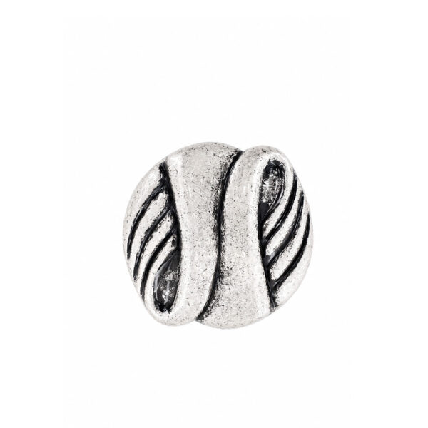 Knob Shiny Old Silver 36mm