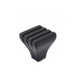 Knob Varnished Black Matt 24mm