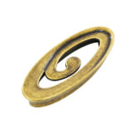 Elegant Spiral Oval Handle Florence Antique 64mm - Image 2