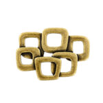 Modern Linked Square Handle Florence Antique 32mm