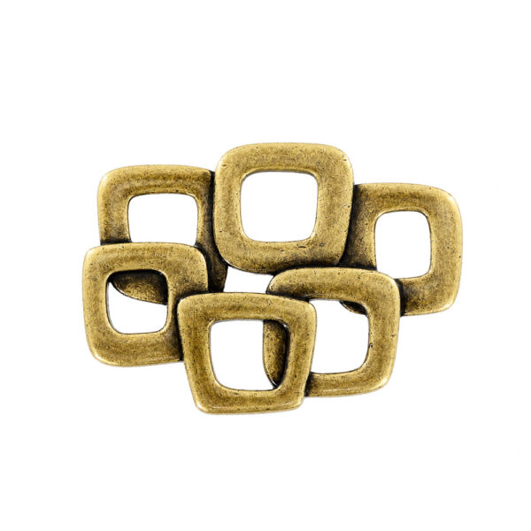 Modern Linked Square Handle Florence Antique 32mm
