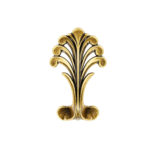 Modern Leaf Scroll Knob Florence Antique 32x94mm