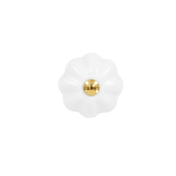 Classic Porcelain Furniture Knob Bronze 31mm