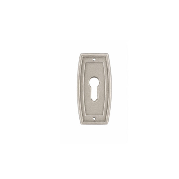 Satin Keyhole Escutcheon Florence Antique 25x49mm