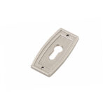 Satin Keyhole Escutcheon Florence Antique 25x49mm - Image 2