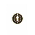 Round Keyhole Escutcheon Florence Antique 35mm