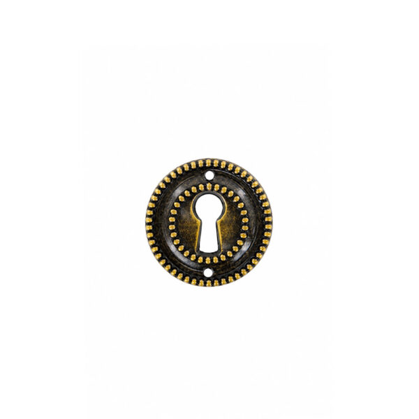 Round Keyhole Escutcheon Florence Antique 35mm