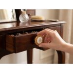 Classic Porcelain Gold Knob – 45mm - Image 2