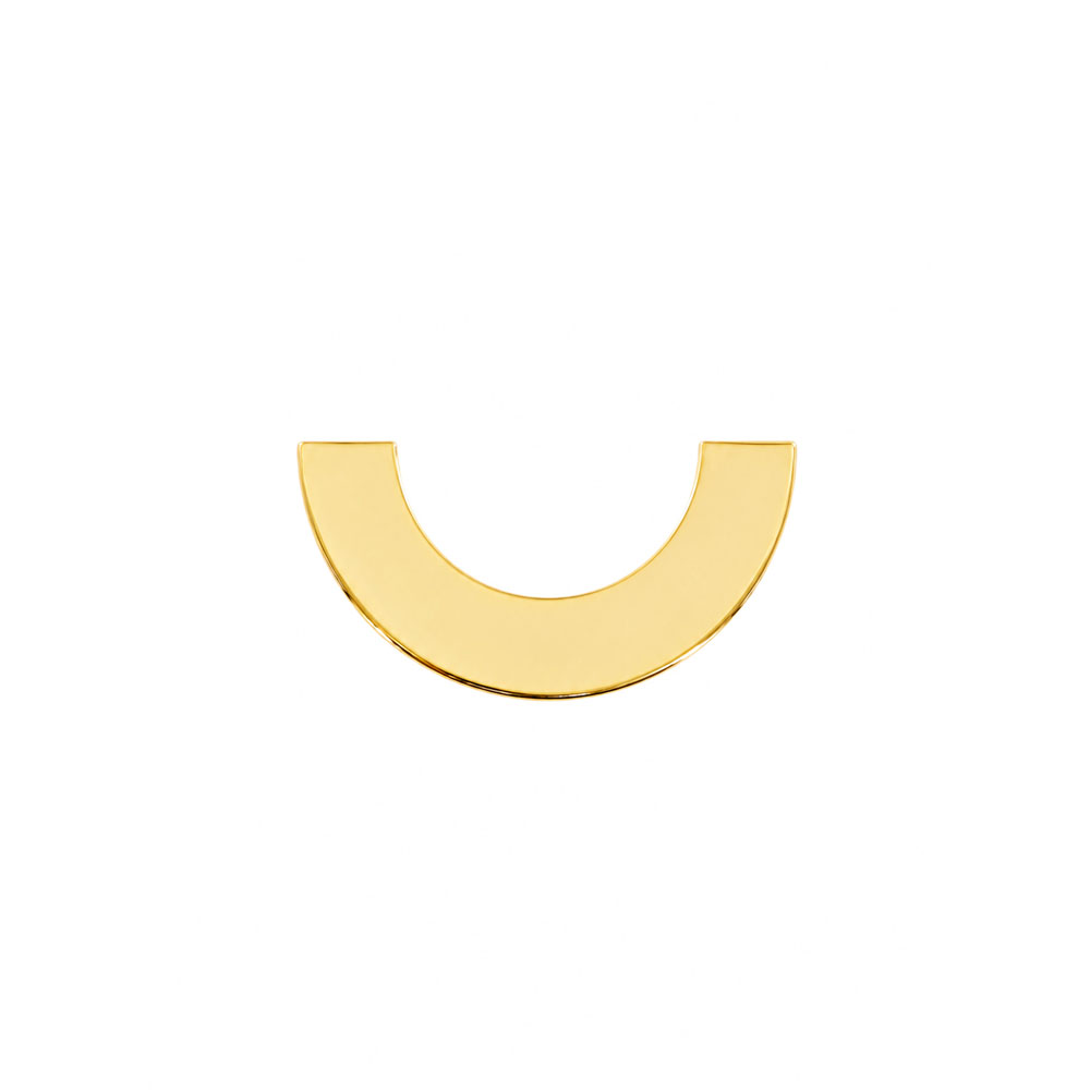 ITS-589-1 Modern Half Round Handle Florence Antique 40mm - Image 1