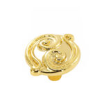 Vintage Style Decorative Gold Knob – 25mm - Image 2