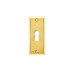 Gold Keyhole Escutcheon Plate – 25 × 60mm