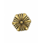 Decorative Round Knob Polished Bronze 30mm