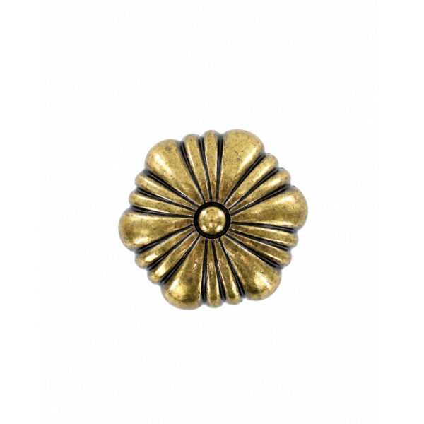 Decorative Round Knob Polished Bronze 30mm