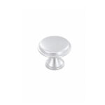Modern Round Furniture Knob Matt Aluminium 30mm