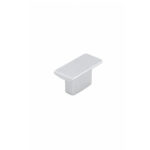 Rectangular Furniture Knob Matt Aluminium 30×16mm - Image 2