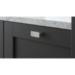 Rectangular Furniture Knob Matt Aluminium 30×16mm - Image 3