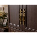 Decorative French Gold Plate Handle – 154mm - Image 3