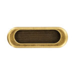 Oval Sliding Handle Florence Antique 75mm