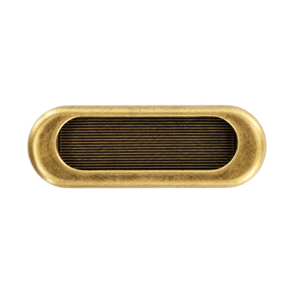 Oval Sliding Handle Florence Antique 75mm