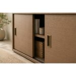 Rectangular Sliding Handle Florence Antique 128mm - Image 2