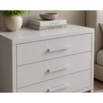 Square Furniture Handle Matt Aluminium 128mm - Image 3