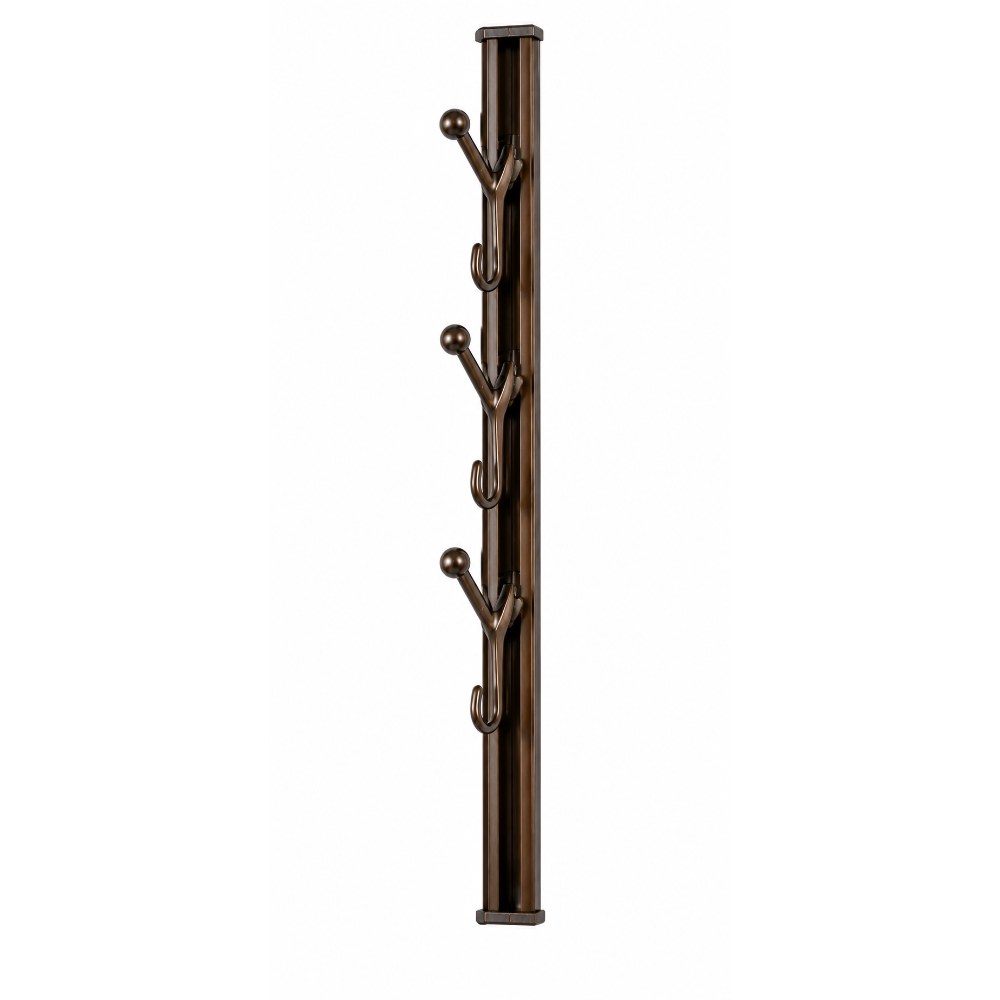 Kat-204-1 Aluminum Sliding Hook Rail with 4 Adjustable Hooks – 3ft - Image 1