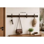 Aluminum Sliding Hook Rail with 4 Adjustable Hooks – 3ft - Image 2