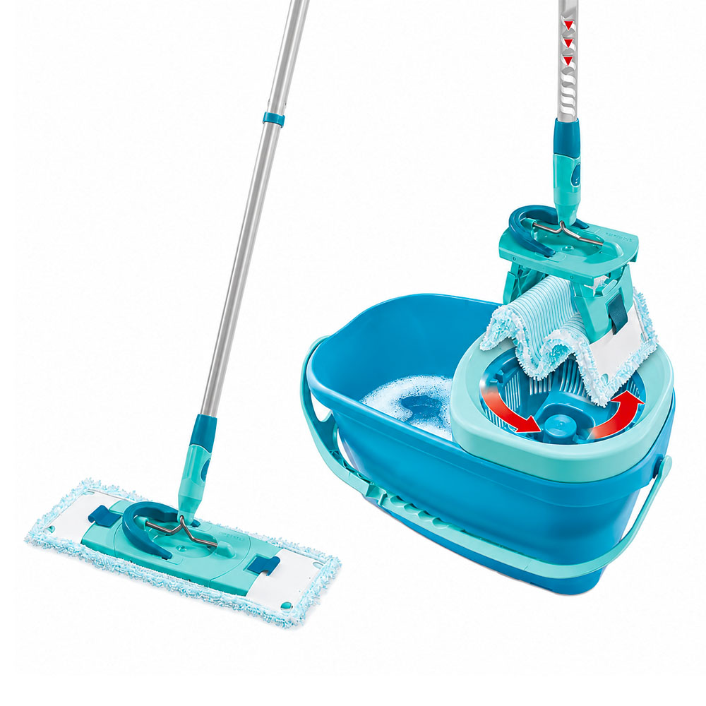 LEF-1309-1 360° Spin Mop 6L Bucket & Microfiber Floor Mop - Image 1
