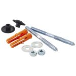 Wall Mount Fixing Screw Set with Anchors & Washers
