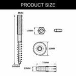 Wall Mount Fixing Screw Set with Anchors & Washers - Image 7