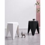 Hexa Stool White-Black