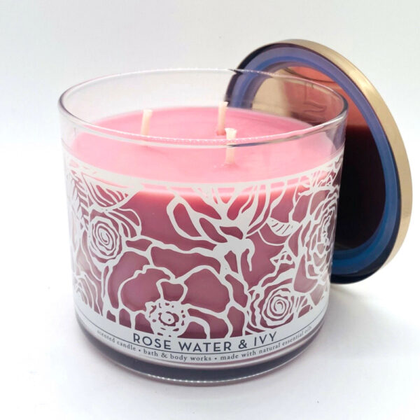 3 Wicks Rose Water & Ivy Candle Bath And Body Works