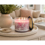 3 Wicks Rose Water & Ivy Candle Bath And Body Works - Image 3