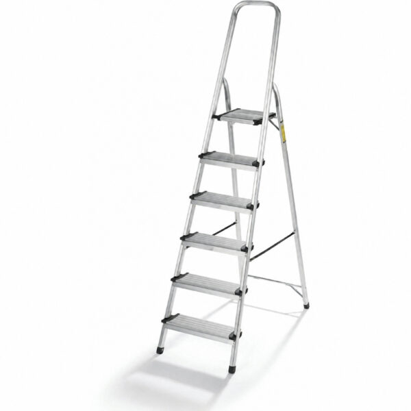 Aluminium Ladder 6-Step Wide 5 Inch