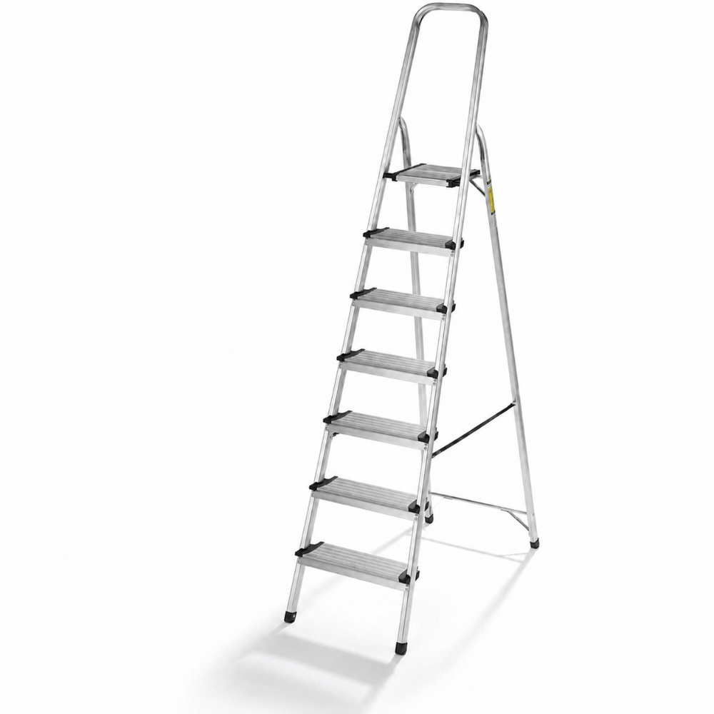 JTC-1004-1 Aluminium Ladder 7-Step Wide 5 Inch - Image 1