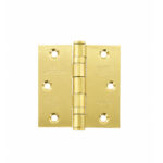 Ball Bearing Hinge Polish Brass 3"x3"x2mm