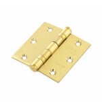 Ball Bearing Hinge Polish Brass 3"x3"x2mm - Image 2
