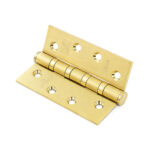 Ball Bearing Hinge Polish Brass 4"x3"x3mm - Image 3