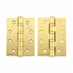 Ball Bearing Hinge Polish Brass 4"x3"x3mm - Image 4