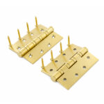 Ball Bearing Hinge Polish Brass 4"x3"x3mm - Image 5