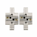 Concealed Hinge Satin Nickel Zinc Alloy 95mm