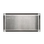 Linear Shower Drain With Anti-Odor Valve Flat Grate Brushed Finish SS 10 x 20cm