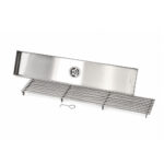 Linear Shower Drain With Anti-Odor Valve Bars Grate Brushed Finish SS 10 x 50cm - Image 2