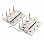 Single Action Spring Hinge Satin Polish 4"x3"x3mm - Image 5
