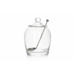 Classic Glass Olive Jar with Lid & Serving Spoon – 14cm