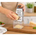 4-Sided Stainless Steel Box Grater with Measuring Storage Container – 5.5cm - Image 2