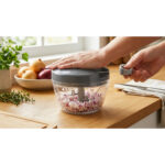 Manual Pull-Cord Onion & Vegetable Chopper - Image 2