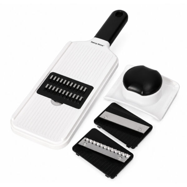 Multi-Blade Vegetable Hand Slicer & Grater with Safety Holder – 35.2cm